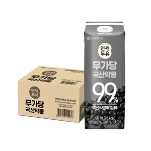 연세두유 무가당 국산약콩 99%, 190ml, 16개 골드박스 특가