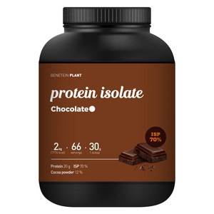 베네틴 플랜트 프로틴 단백질 쉐이크 아이솔레이트 초코맛, 1개, 2kg