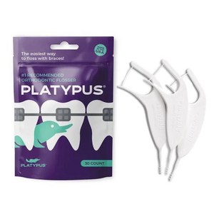 플래티퍼스 교정용 치실 PLATYPUS 일회용 치간치솔, 30개입, 1개