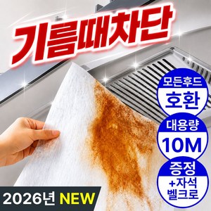 에센드 잘라쓰는 대용량 주방후드커버 기름제거 후드필터, 1세트