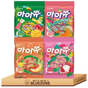 마이쮸 100g A세트 써니피치맛1 핑크리치맛1 캔털루프멜론맛1 애플망고맛1 하스1, 4개