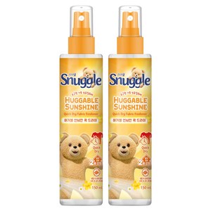 스너글 허거블 선샤인 퀵 드라이 섬유탈취제 본품, 150ml, 2개