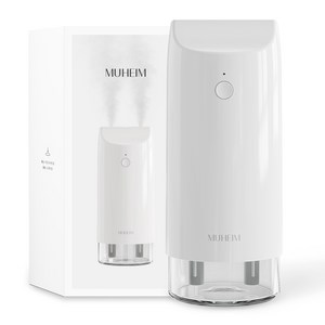 뮤하임 오브제 무선 휴대용 탁상용 미니 가습기, White, MU-UH40_1