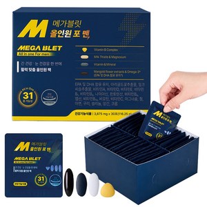 메가블릿 정품 올인원 포 맨 멀티비타민 남성 종합비타민 영양제, 1개, 30회분