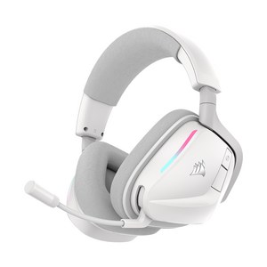 커세어 보이드 V2 RGB 무선 게이밍 헤드셋 돌비 애트모스, 화이트, RDA0050