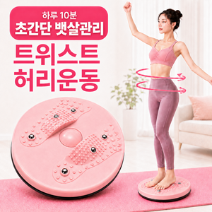 루미에 뱃살쏙 라인관리 트위스트 운동기구, 핑크, 1개
