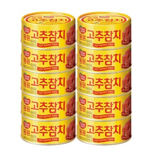 동원참치 고추 참치, 250g, 10개