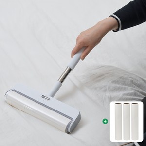 빅클 24cm 돌돌이 롤 테이프 클리너 사선컷팅 본품 1개 리필 3개 구성, 1세트