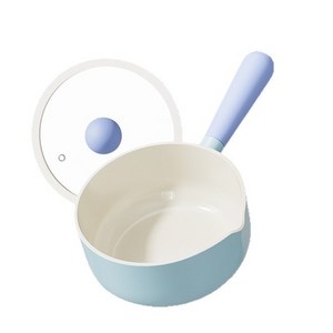 ALLILIO 인덕션 슈트 멜로우 IH 세라믹 밀크팬, 1개, 블루, 14cm