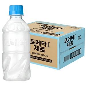 토레타 제로 무라벨 이온음료, 340ml, 20개