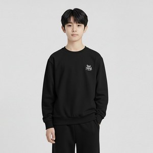 행텐틴즈 더블페이스 백 베니 오버핏 맨투맨