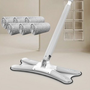 유포릭 손대지 않아서 위생적 360도 코너링 밀대걸레, 6개