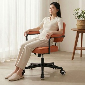 Comfy Nest 사무용 컴퓨터 의자 책상의자 회의실, 브라운