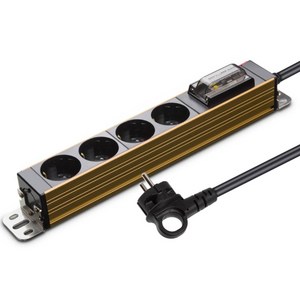 현대일렉트릭 서버탭 알루미늄 고용량 멀티탭 4구 HDSVAL-GN45G, 5m, 마인드골드, 1개