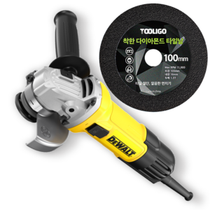 디월트 유선 그라인더 750W 12000rpm + 타일 절단날 세트, 1개