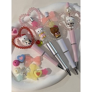 [4개세트] 볼펜꾸미기 키트 볼꾸 동대문 펜꾸 diy 고양이 비즈, 1세트