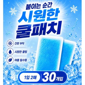아노드 오싹 쿨패치 해열시트 붙이는 목패치 1입 2매, 30개