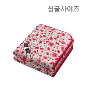 보이로 전기요 6단 1인용 UB03 레드플라워 프리미엄 워셔블 전기매트