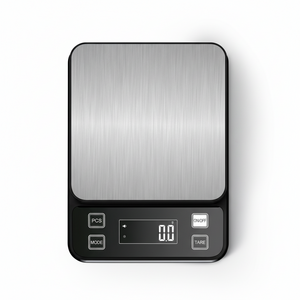 LOFTYLIFE IP67 전신물세척 정밀 주방저울 0.1g 미니 베이킹 이유식 홈카페 다용도 전자저울, Battery 전원 공급, Black, 1kg