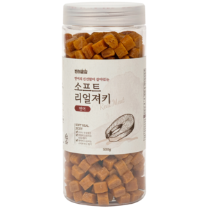 반려공감 강아지 말랑한 간식 국내산 생육 져키, 1개, 500g, 연어
