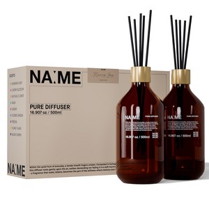 나메 대용량 프리미엄 디퓨저 스틱 세트, 2개, 500ml, 리틀 포레스트