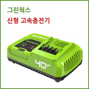 그린웍스 40v 신형 고속 충전기 5.0A, 1개