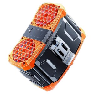 [KC인증] Zoomland 10000mAh 충전식 허리선풍기 휴대용 허리걸이 선풍기 야외 캠핑 작업용, 오렌지, YW-F018