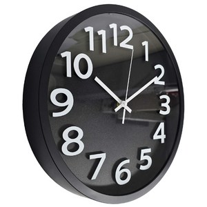 3S리빙 퀴에트 엣지30 무소음 벽시계, 퀴에트 엣지30 매트블랙, 혼합