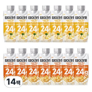 테이크핏 맥스 250ml 2종 혼합 각7팩 (총14팩) 바나나7+곡물7