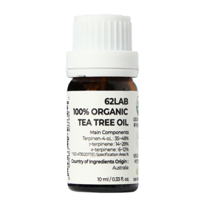 62랩 여드름 트러블 스팟 수딩 진정 케어 USDA 유기농 비건 티트리 오일, 10ml, 1개