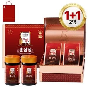 홍삼정 프리미엄 홍삼농축액 건강기능식품 5대 기능성 + 쇼핑백, 2개, 240g