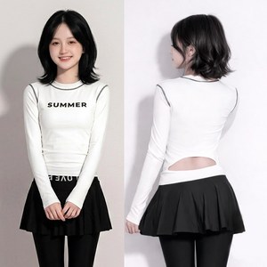 여자 주니어 초등여아 긴팔 치랭스 래쉬가드 3종