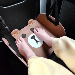 곰돌이 카시트 발받침대 KC인증 어린이용 아동용 유아용 주니어 카시트발판 뒷좌석발받침대, 1개