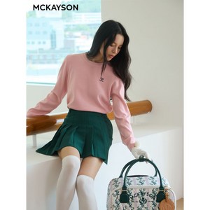 맥케이슨 여성 앙상블 니트 핑크 MCW54STPIN