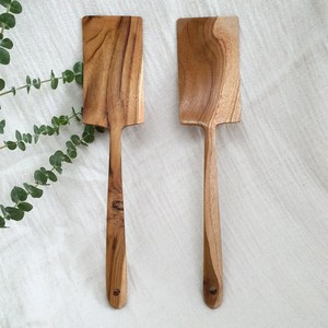 모어우드 티크 나무 뒤집개 원목 계란말이 부침개 뒤집기, 곡선 뒤집개(소), 1개