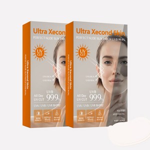 울트라세컨스킨 퍼펙트 누드 선패치 20p UPF 50+, 2개