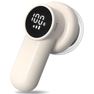 돌아라 휴대용 충전식 보풀제거기, 베이지색, 베이지색