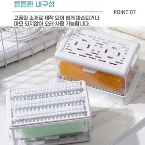 [3세대] 거품 롤러형 빨래비누 케이스 세탁솔 비누브러쉬, 퓨어화이트, 1개