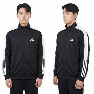 아디다스 져지 트랙탑 3S 티로 집업 트레이닝 자켓 남성 데일리 운동복