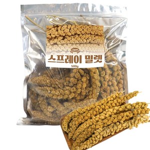앵무새 햄스터 간식 건조밀렛 대용량, 1개, 500g