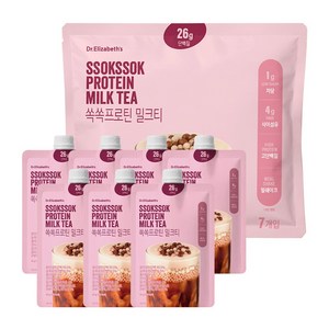 닥터엘리자베스 쏙쏙프로틴 밀크티 고단백 저당 식사대용 쉐이크, 7개, 45g