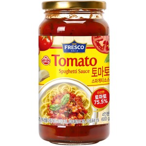 오뚜기프레스코 토마토 스파게티소스, 600g, 1개