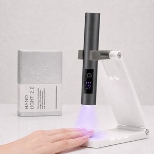 KUKEE 휴대용 미니 젤네일 램프 LED램프 타이밍기능 거치대 세트, 1개, 블랙-P11