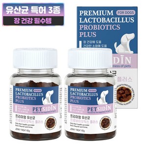 펫시딘 강아지 프리미엄 영양제, 60g, 장건강/유산균, 2개