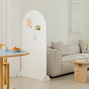 우드레이 베르 아치형 라운드 가림막 파티션 1500, 화이트