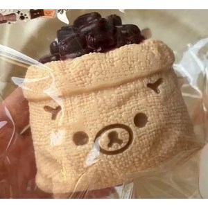 덕꾸 커피 원두 곰 말랑이 수제 곰돌이 스퀴시, 1개, 커피원두 곰
