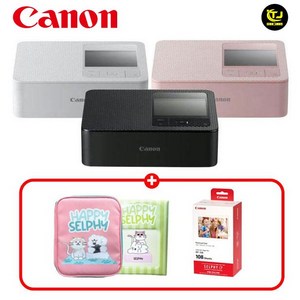캐논 셀피 포토프린터 SELPHY CP1500 컴팩트 사진 인화기+RP-108 포토페이퍼+셀피 파우치, 색상, 블랙