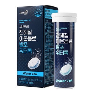 서브쓰리 전해질 이온음료 발포 워터톡, 1개, 36g