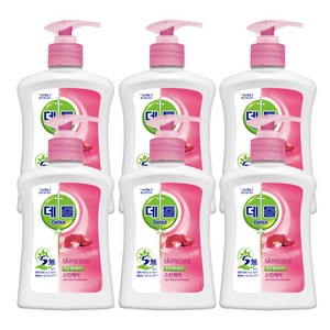 데톨 항균 핸드워시 스킨케어, 250ml, 6개