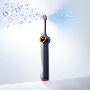 RANVOO 란부 AirJet X3 에어젯 잇몸케어전동칫솔 워터픽전동칫솔 잇몸보호 음파전동칫솔 구강케어 저자극전동칫솔 잇몸염증 치은염 잇몸출혈 약한잇몸 치주염 임플란트 치아교정, 1개, 그레이, PH3